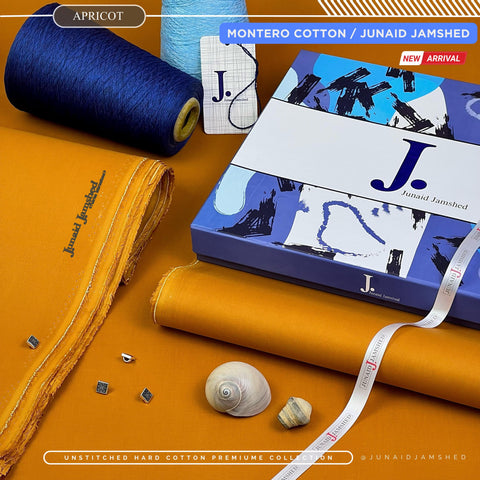 MONTERO Silver Finish Cotton by J. Junaid Jamshed | Premium Men's Winter Shalwar Kameez | Exclusive Box Packing Article