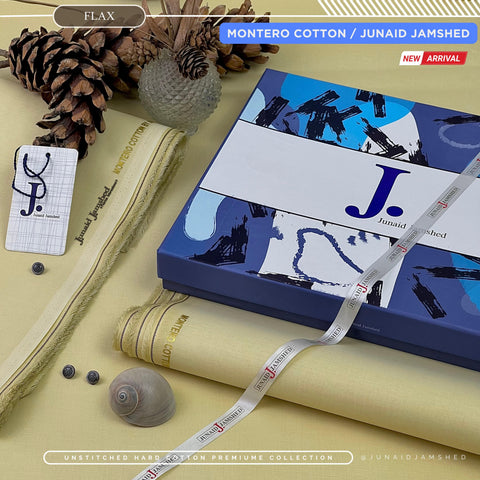 MONTERO Silver Finish Cotton by J. Junaid Jamshed | Premium Men's Winter Shalwar Kameez | Exclusive Box Packing Article