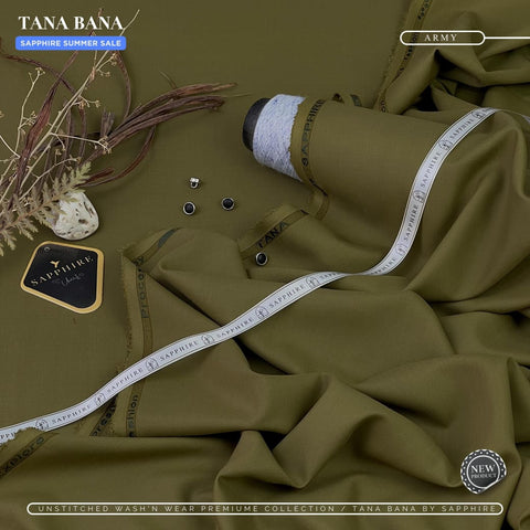 TANA BANA WASH n WEAR | Sapphire Premium Men Shalwar Kameez
