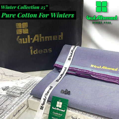 Gul Ahmed Self Cotton | Box Packing | Exclusive Men’s Shalwar Kameez