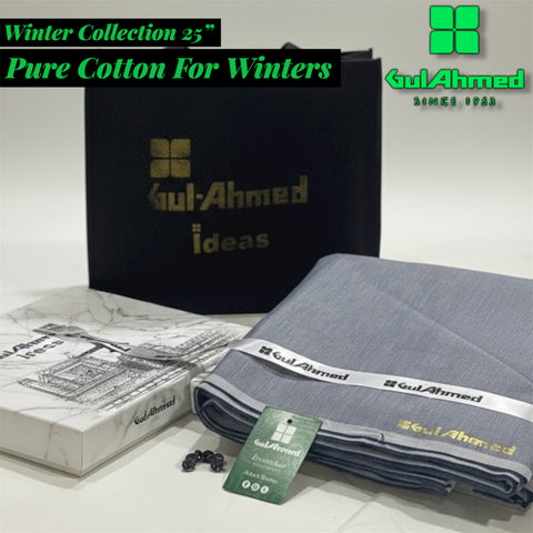 Gul Ahmed Self Cotton | Box Packing | Exclusive Men’s Shalwar Kameez