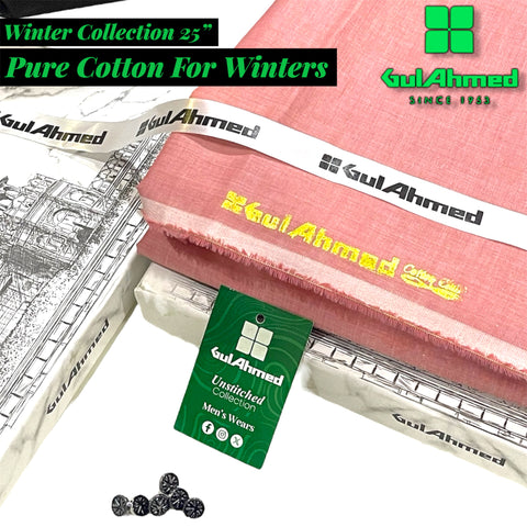Gul Ahmed Self Cotton | Box Packing | Exclusive Men’s Shalwar Kameez